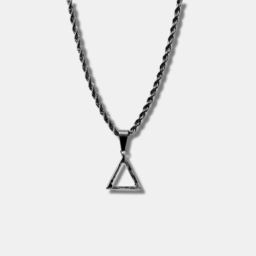 Carbon Fiber Dreieck Halskette