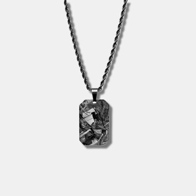Forged Carbon Dog Tag Necklace