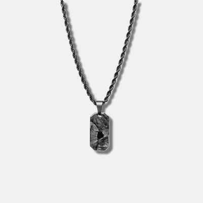 Forged Carbon Mini Dog Tag Necklace