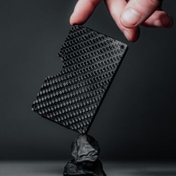 Porte-cartes en fibre de carbone avec pince à billets 4