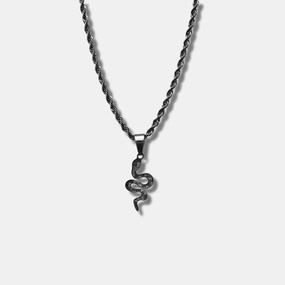 Carbon Fiber Snake Necklace
