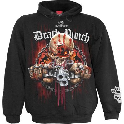 5FDP - ASSASSIN - Sudadera con capucha con banda con licencia en negro