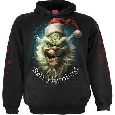 BAH HUMBUG - Felpa con cappuccio nera