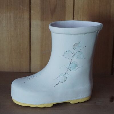 Merryfield Pottery Botanic Wellington Boot Tidy Desk - Honesty Design