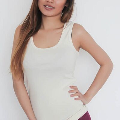 1221-04 | Camiseta de tirantes/camiseta interior para mujer - natural