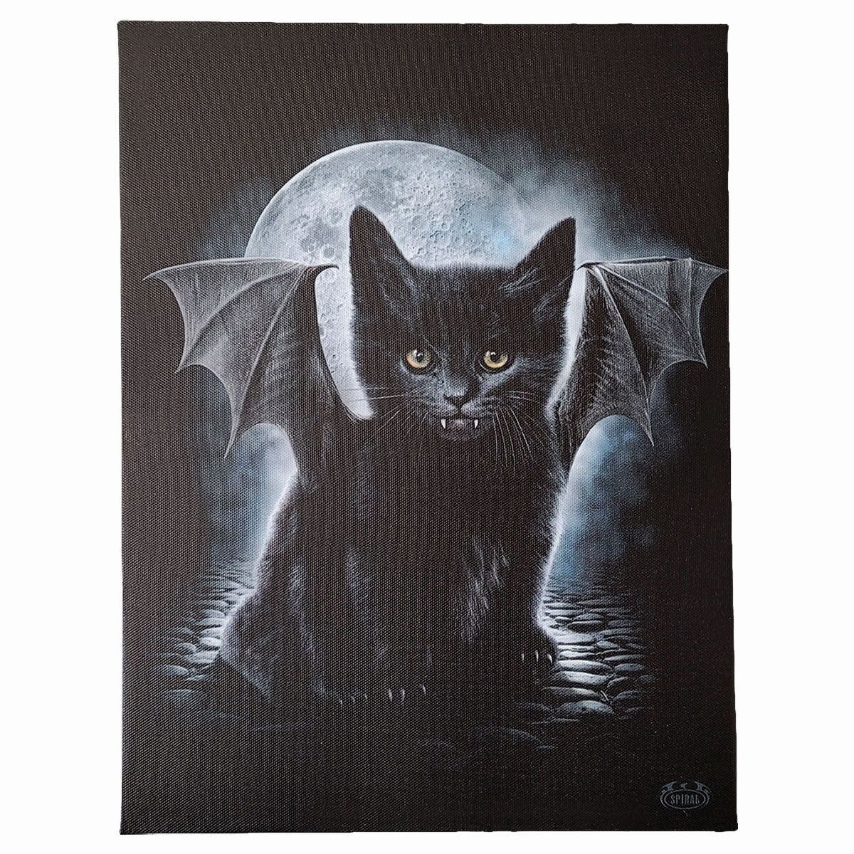 PIPISTRELLO GATTO - Poster su tela 25x19 cm