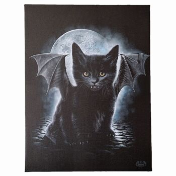 BAT CAT - Affiche toile 25x19cm 1