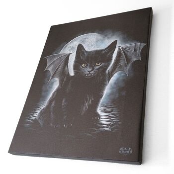 BAT CAT - Affiche toile 25x19cm 3