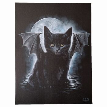 BAT CAT - Affiche toile 25x19cm 4