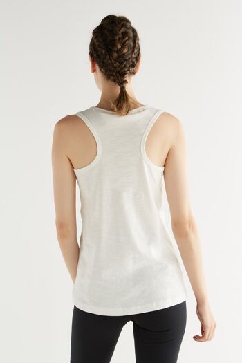1225-022 | Top jersey flamme femme - blanc naturel 3