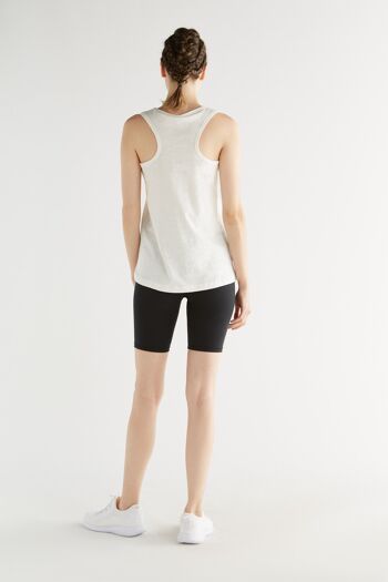 1225-022 | Top jersey flamme femme - blanc naturel 5