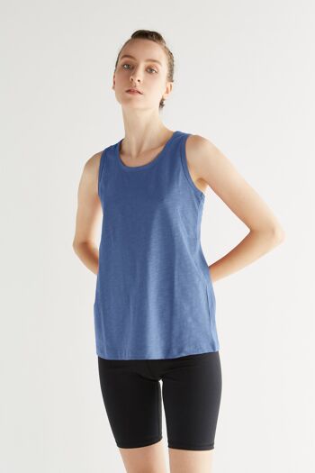 1225-054 | Top jersey flamme femme - bleu gentiane 1