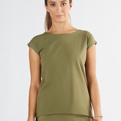 1261-041 | Camisa blusa para mujer - oliva