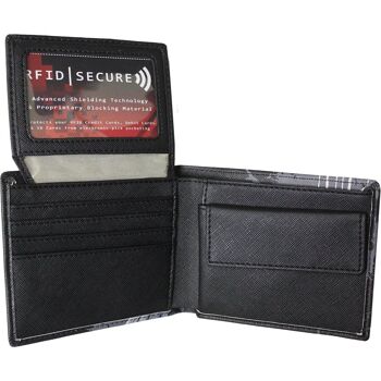 BAT CURSE - Portefeuille à deux volets avec blocage RFID et coffret cadeau 4
