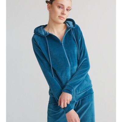 1271-044 | Ladies Nicky hooded jacket - Danube blue