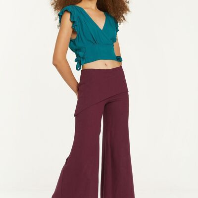 Women's Cotton Hippie Pants Purple