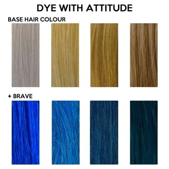BRAVE BLUE - Teinture pour cheveux Attitude - 135ml 4