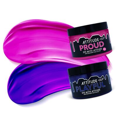 BUBBLE GOTH DUO - Tinte para el cabello Attitude - Dúo