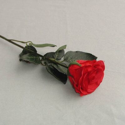 Rose 'Madame' remplie, L = 37 cm, rouge