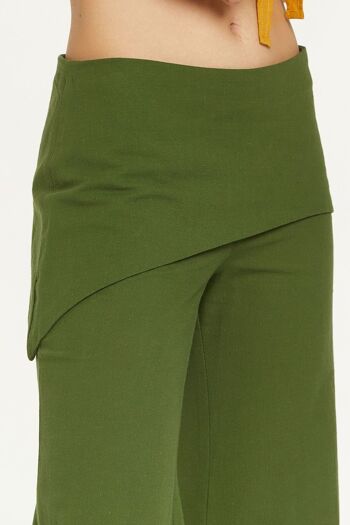 Pantalon Hippie Coton Femme Vert 5