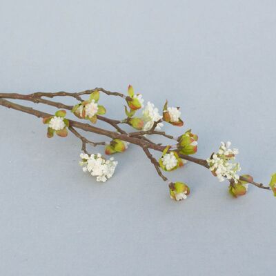 Maple branch, L= 60 cm, cream/green