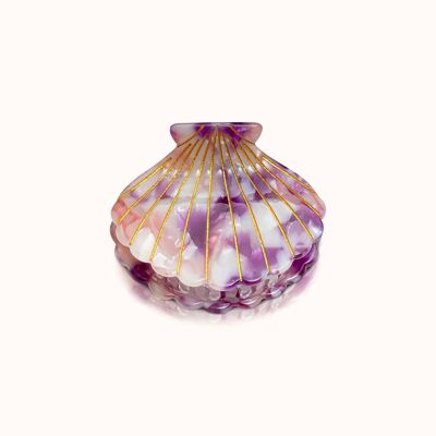 Hair clip shell violet