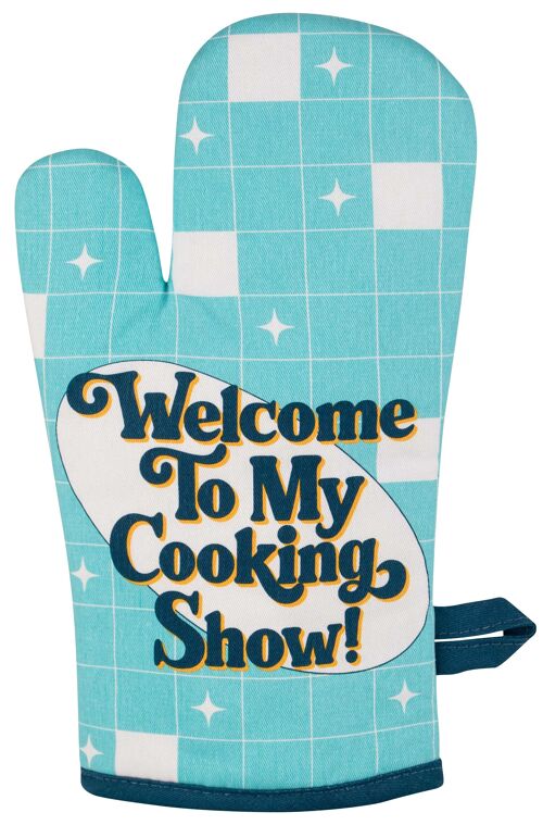 Cooking Show Oven Mitt - new!
