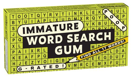 Immature Word Search Gum - new!