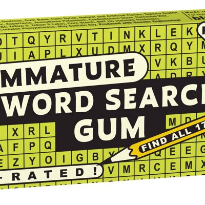 Gomme de recherche de mots immature - nouveau !