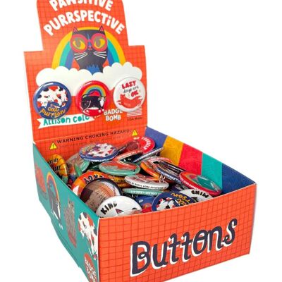 Pawsitive Purrspective Button Box