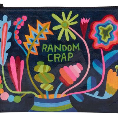 Random Crap Floral Zipper Pouch - NEW!