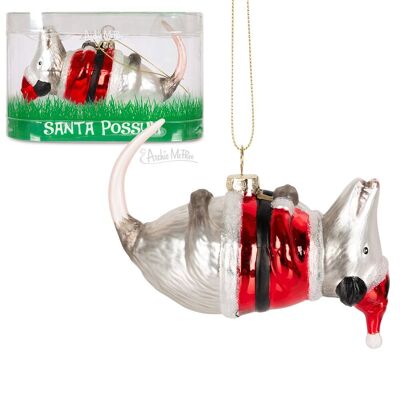 Weihnachtsmann-Opossum-Ornament, Weihnachtsdekoration