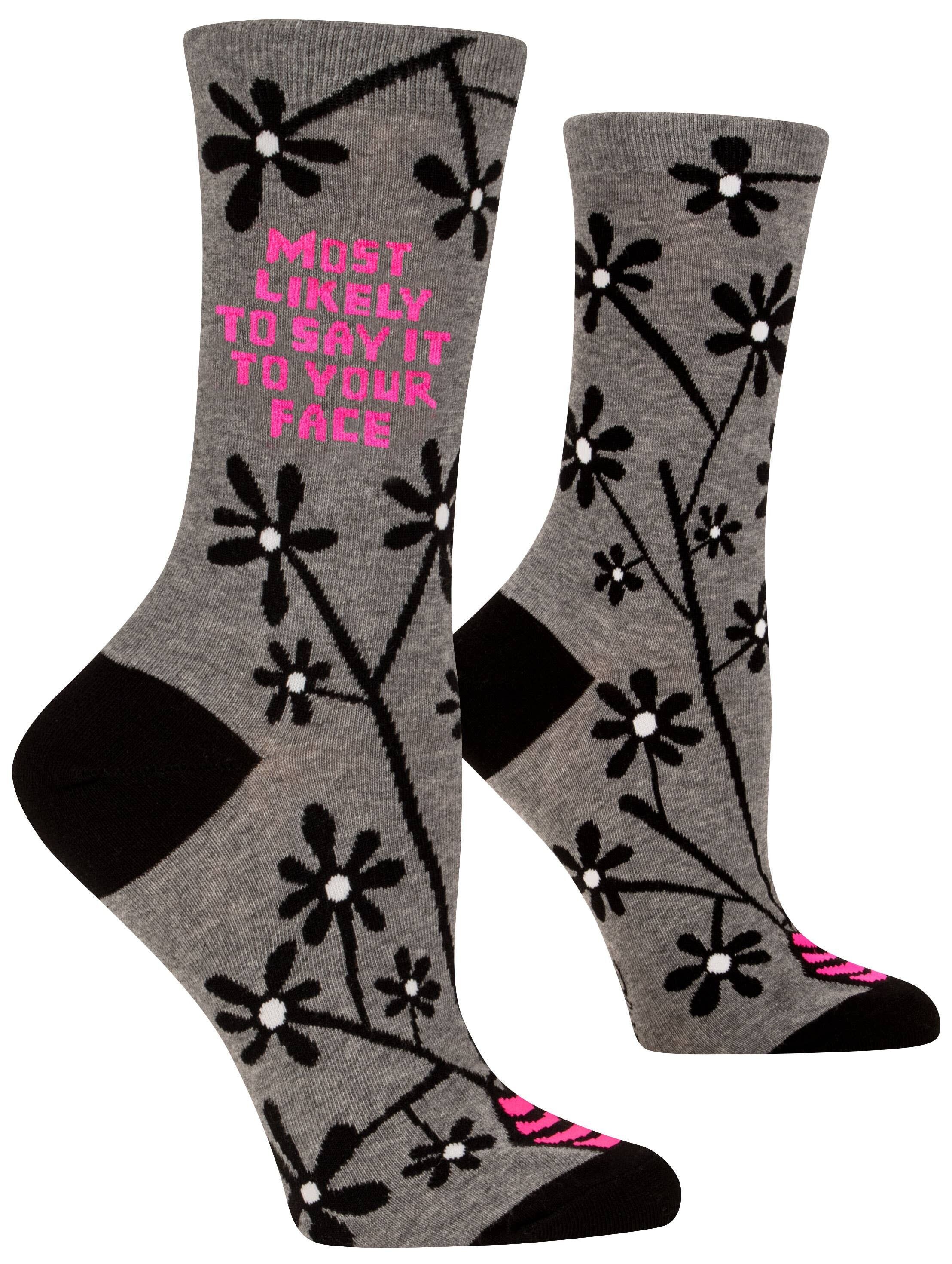 Say It To Your Face Crew-Socken – neu!