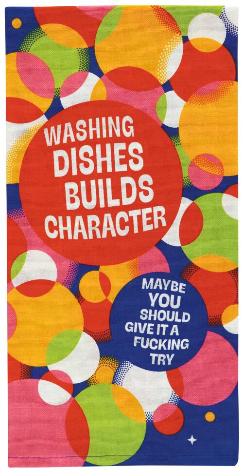 Washing Dishes Dish Towel - NEW!