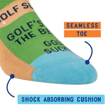 Golf Sucks Sneaker Chaussettes S/M - nouveau ! 3