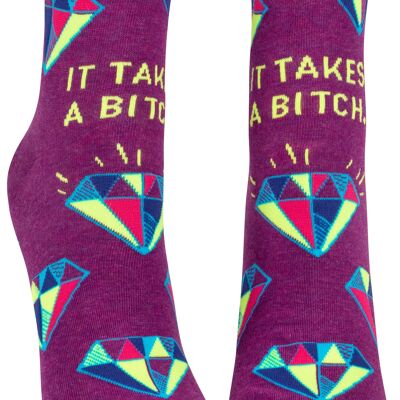 It Takes A Bitch Ankle Socks - new!