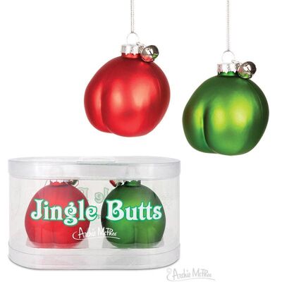 JINGLE BUTTS - 2er-Set Ornamente Weihnachtsdekoration