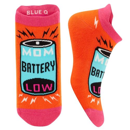 Mom Battery Sneaker Socks S/M - NEW!