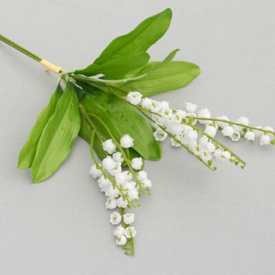 Lily of the valley bunch x 3, L= 35 cm, white