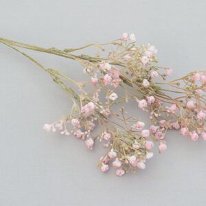 Branche de gypsophile, L=64 cm, rose