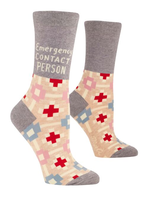 Emergency Contact Crew Socks - NEW!