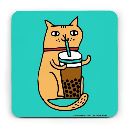 Gemma Correll - Bubble Tea Cat Coaster