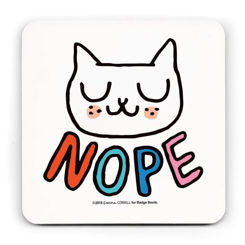 Gemma Correll - Nope Cat Coaster