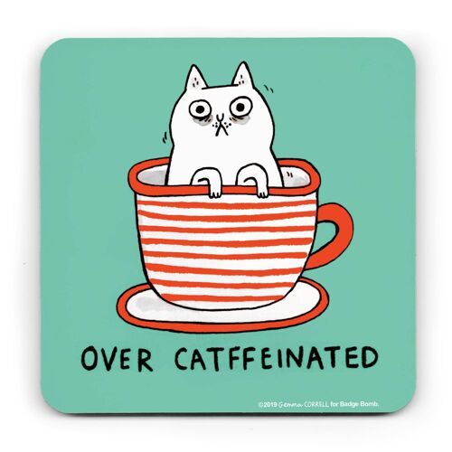 Gemma Correll - Over Catffeinated Coaster