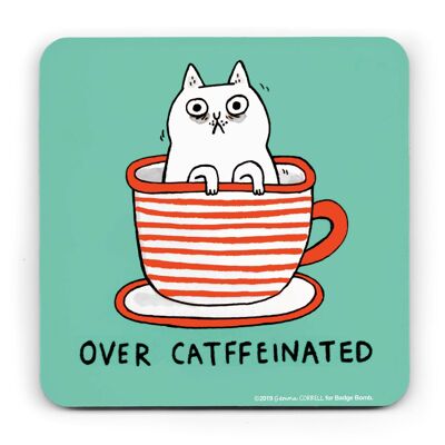 Gemma Correll - Over Catffeinated Coaster