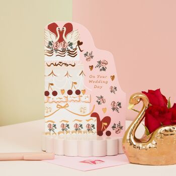 carte de gâteau de mariage vintage | Gâteau étagé pour les mariés 5