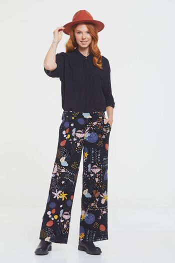 Pantalon Boho à Jambes Larges Pour Femmes Multi 3