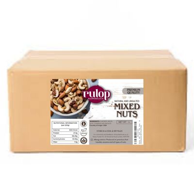 Mix Nuts 11kg: Raw & Unsalted Cashews, Almonds, Walnuts, Brazil Nuts - Nutritious Vegan, Keto, Vegetarian Snack Mix, Bulk