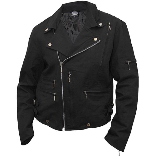 BONE FINGER - Lined Biker Jacket Black