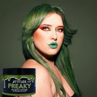 FREAKY OLIVE GREEN - Teinture pour cheveux Attitude - 135ml